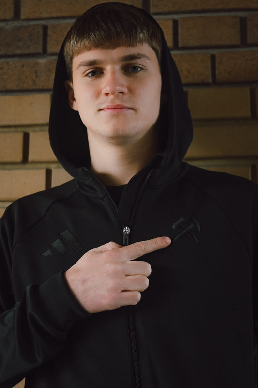 Bluza z kapturem adidas młotki haft