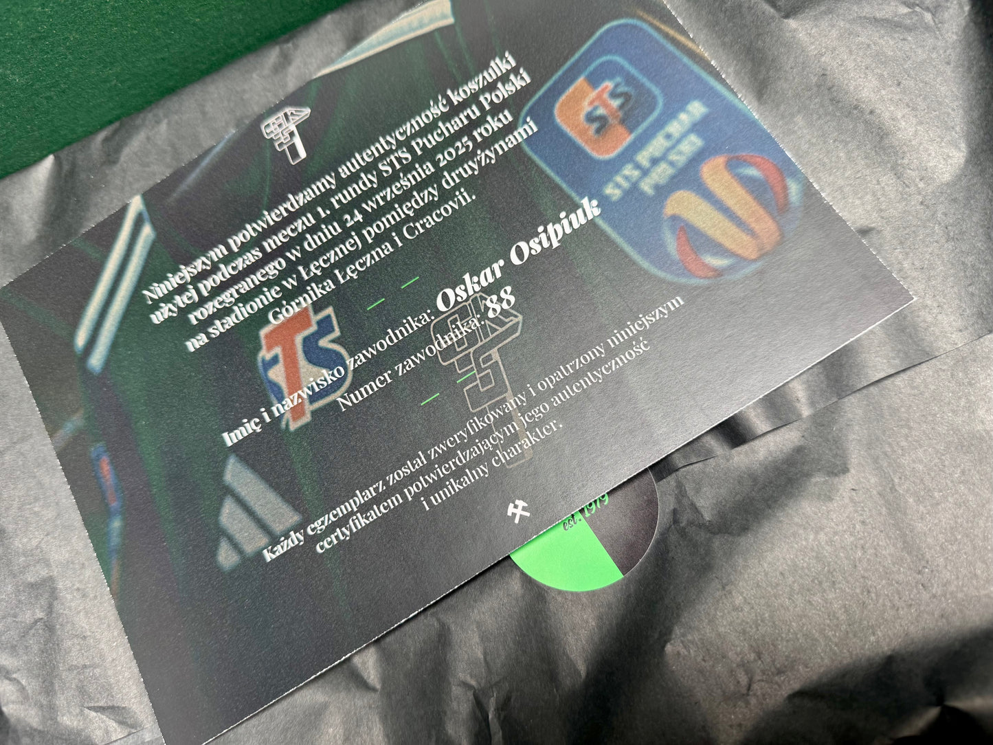 MATCH WORN STS Puchar Polski: Górnik - Cracovia